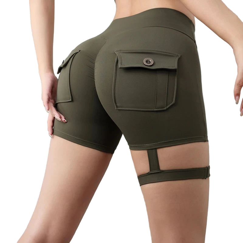 Womens Pocket Fitness Shorts
