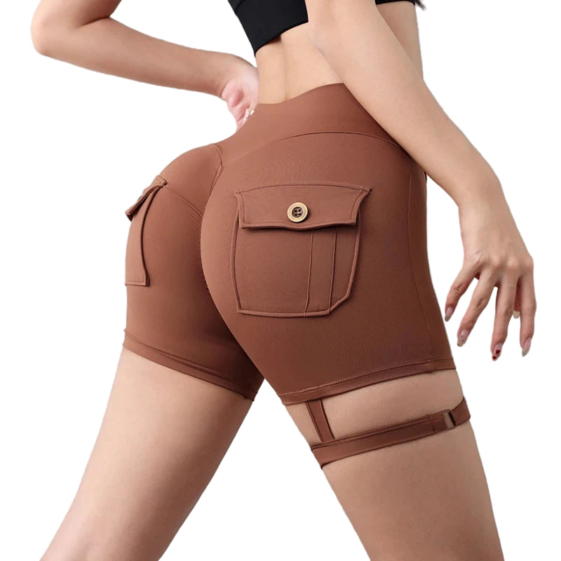 Womens Pocket Fitness Shorts